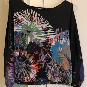 BCBG Cold Shoulder Blouse